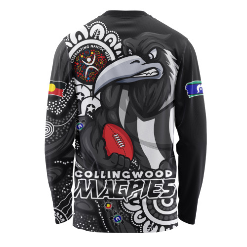 Collingwood Long Sleeve T-shirt Power Through Generations NAIDOC Edition
