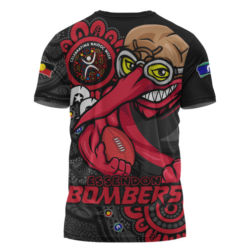 Essendon T-Shirt Power Through Generations NAIDOC Edition Essendon T-Shirt Power Through Generations NAIDOC Edition
