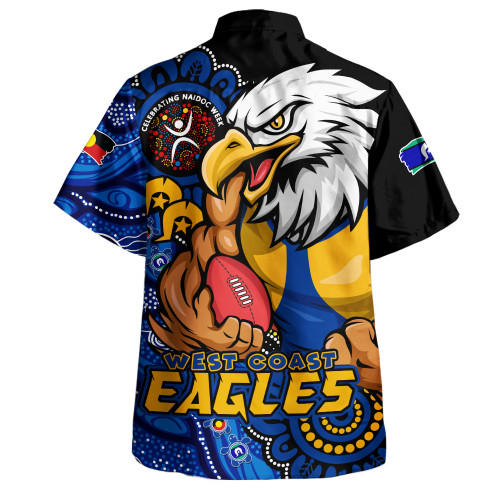 West Coast Eagles Hawaiian Shirt Power Through Generations NAIDOC Edition