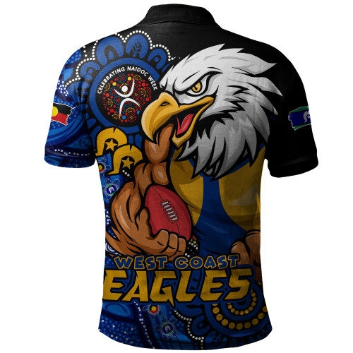 West Coast Eagles Polo Shirt Power Through Generations NAIDOC Edition West Coast Eagles Polo Shirt Power Through Generations NAIDOC Edition