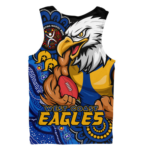 West Coast Eagles Men Singlet Power Through Generations NAIDOC Edition