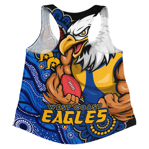 West Coast Eagles Women Racerback Singlet Power Through Generations NAIDOC Edition