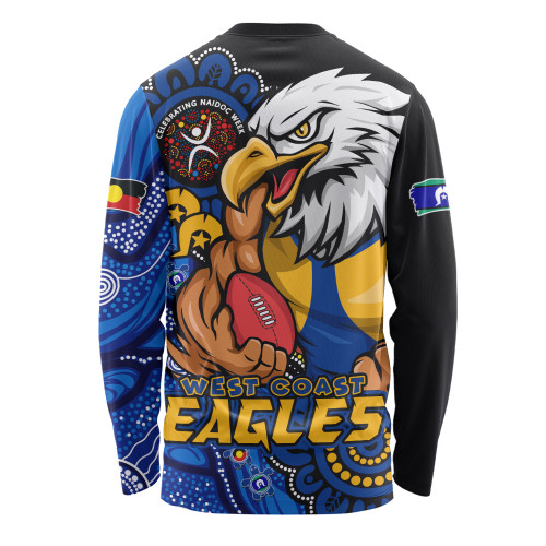 West Coast Eagles Long Sleeve T-shirt Power Through Generations NAIDOC Edition
