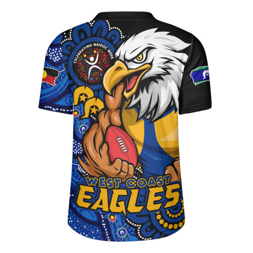 West Coast Eagles Rugby Jersey Power Through Generations NAIDOC Edition