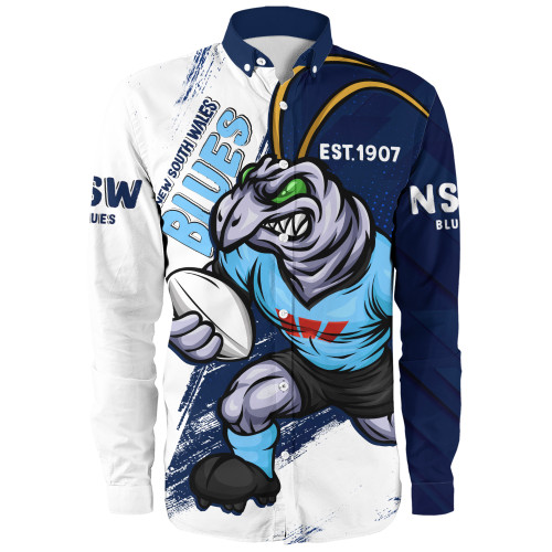 New South Wales Blues Long Sleeve Shirt Battleborn Blues