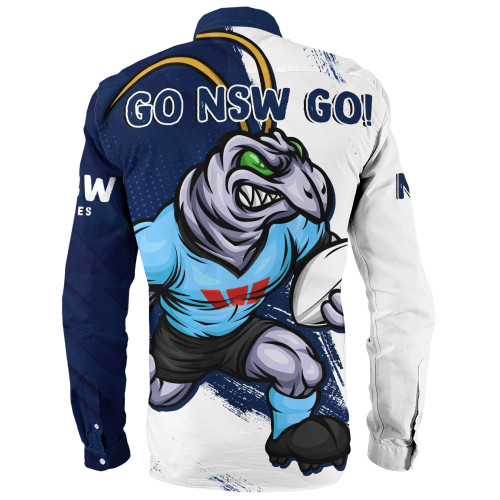New South Wales Blues Long Sleeve Shirt Battleborn Blues New South Wales Blues Long Sleeve Shirt Battleborn Blues