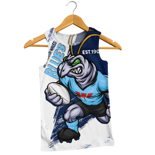 New South Wales Blues Men Singlet Battleborn Blues