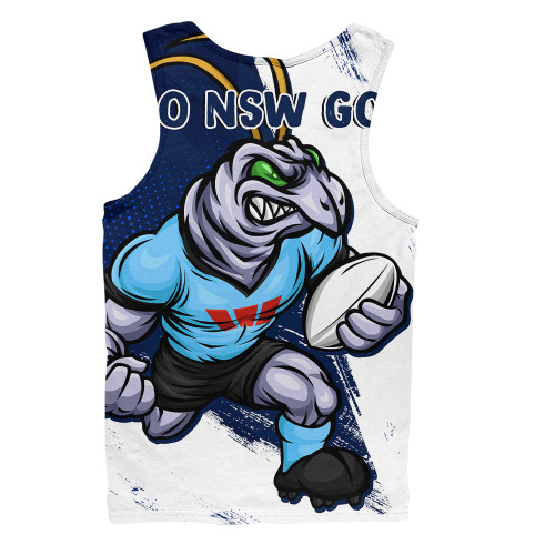 New South Wales Blues Men Singlet Battleborn Blues