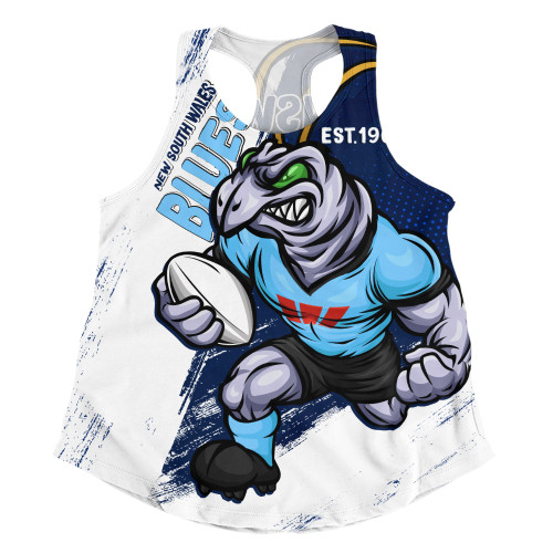 New South Wales Blues Women Racerback Singlet Battleborn Blues