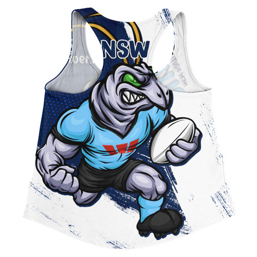 New South Wales Blues Women Racerback Singlet Battleborn Blues