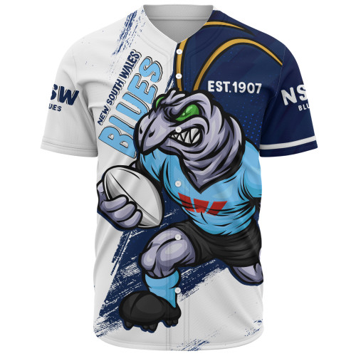 New South Wales Blues Baseball Shirt Battleborn Blues
