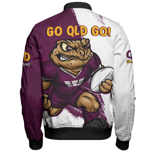 Queensland Maroons Bomber Jacket Battleborn Maroons