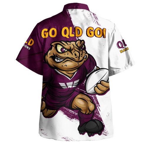 Queensland Maroons Hawaiian Shirt Battleborn Maroons
