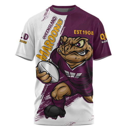 Queensland Maroons T-Shirt Battleborn Maroons