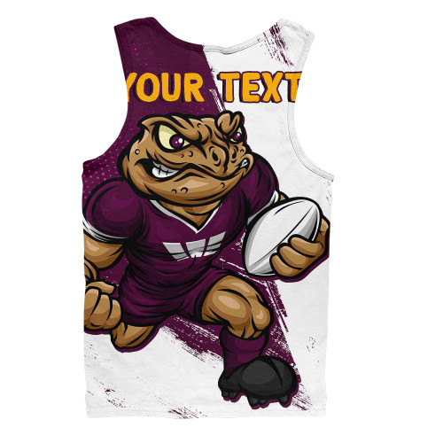 Queensland Maroons Men Singlet Battleborn Maroons
