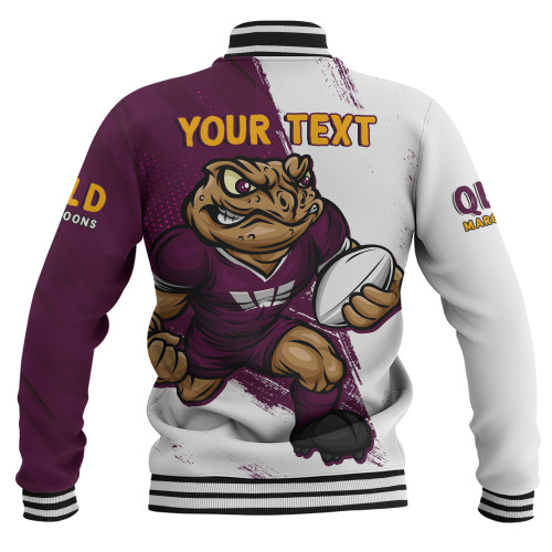 Queensland Maroons Baseball Jacket Battleborn Maroons