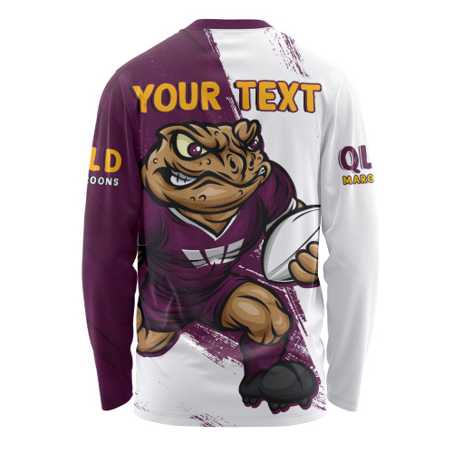 Queensland Maroons Long Sleeve T-shirt Battleborn Maroons