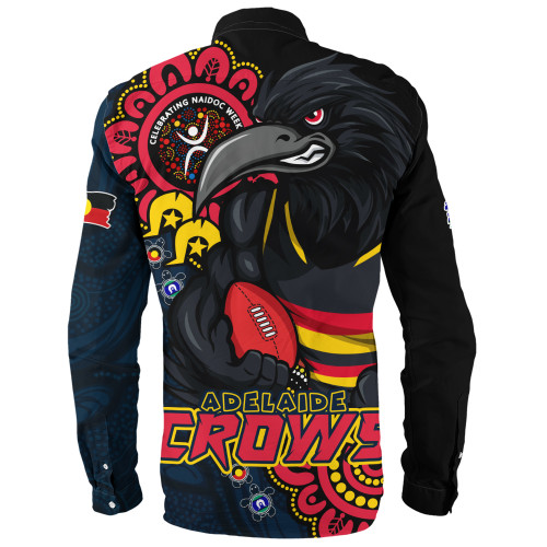 Adelaide Crows Long Sleeve Shirt Power Through Generations NAIDOC Edition