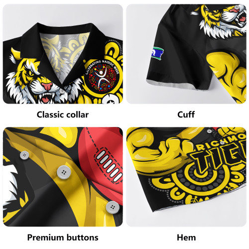 Richmond Hawaiian Shirt Power Through Generations NAIDOC Edition Richmond Hawaiian Shirt Power Through Generations NAIDOC Edition