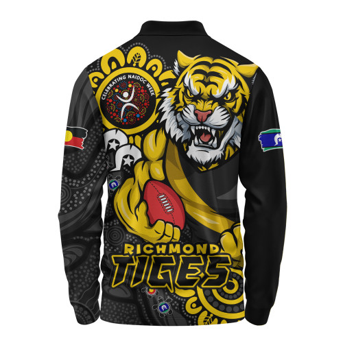 Richmond Long Sleeve Polo Shirt Power Through Generations NAIDOC Edition Richmond Long Sleeve Polo Shirt Power Through Generations NAIDOC Edition
