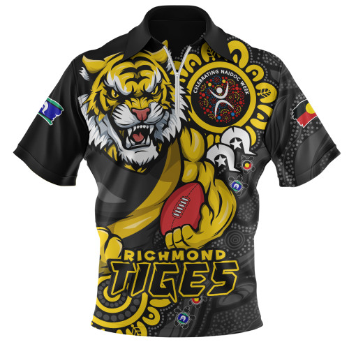 Richmond Zip Polo Shirt Power Through Generations NAIDOC Edition