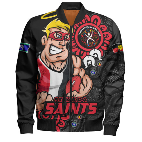 St Kilda Bomber Jacket Power Through Generations NAIDOC Edition