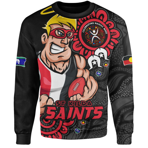 St Kilda Sweatshirt Power Through Generations NAIDOC Edition