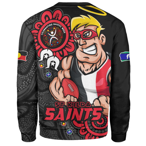 St Kilda Sweatshirt Power Through Generations NAIDOC Edition