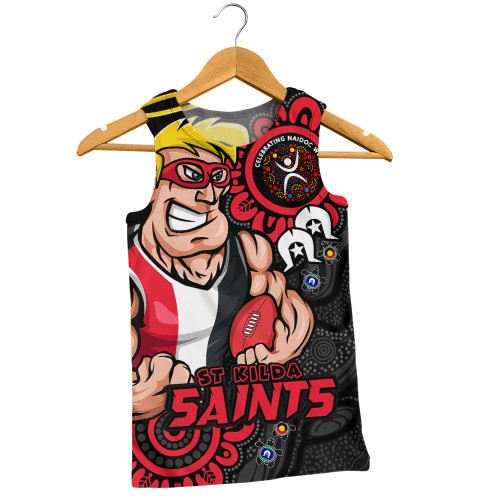 St Kilda Men Singlet Power Through Generations NAIDOC Edition