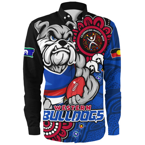 Western Bulldogs Long Sleeve Shirt Power Through Generations NAIDOC Edition