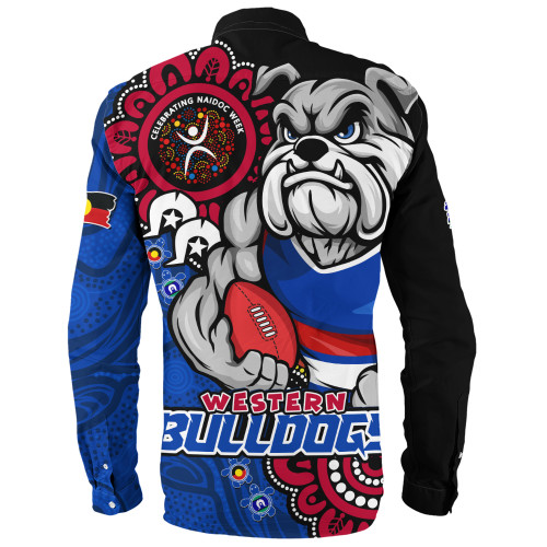 Western Bulldogs Long Sleeve Shirt Power Through Generations NAIDOC Edition Western Bulldogs Long Sleeve Shirt Power Through Generations NAIDOC Edition