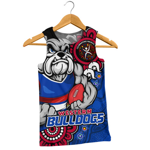 Western Bulldogs Men Singlet Power Through Generations NAIDOC Edition