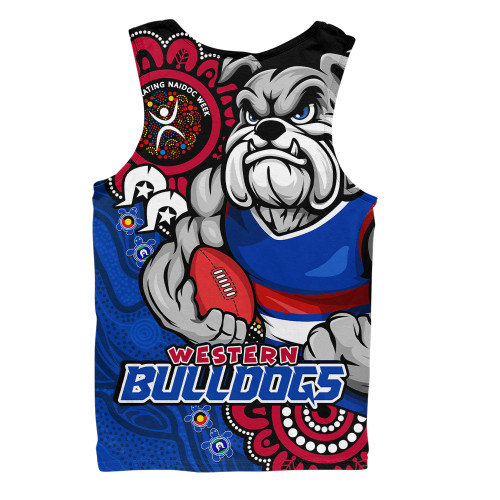Western Bulldogs Men Singlet Power Through Generations NAIDOC Edition
