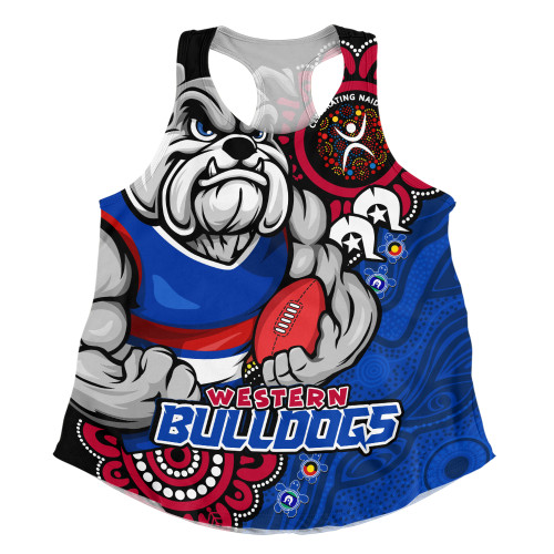 Western Bulldogs Women Racerback Singlet Power Through Generations NAIDOC Edition