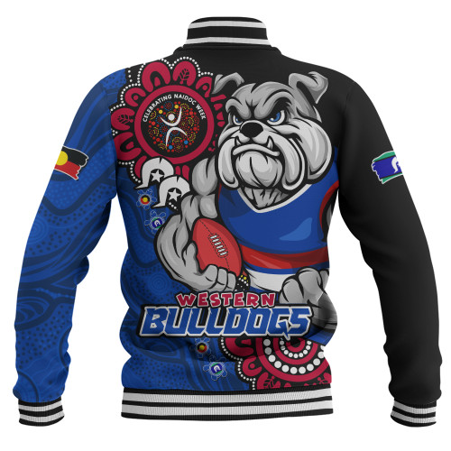 Western Bulldogs Baseball Jacket Power Through Generations NAIDOC Edition