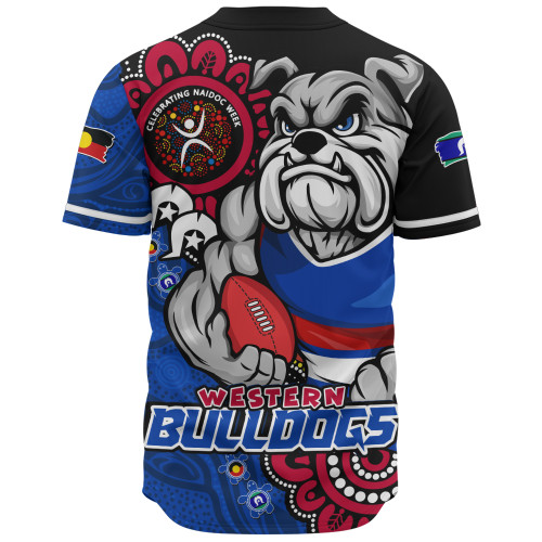 Western Bulldogs Baseball Shirt Power Through Generations NAIDOC Edition