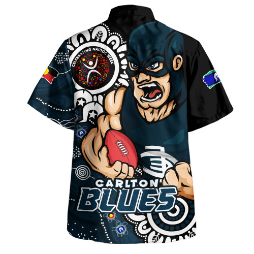 Carlton Hawaiian Shirt Power Through Generations NAIDOC Edition Carlton Hawaiian Shirt Power Through Generations NAIDOC Edition