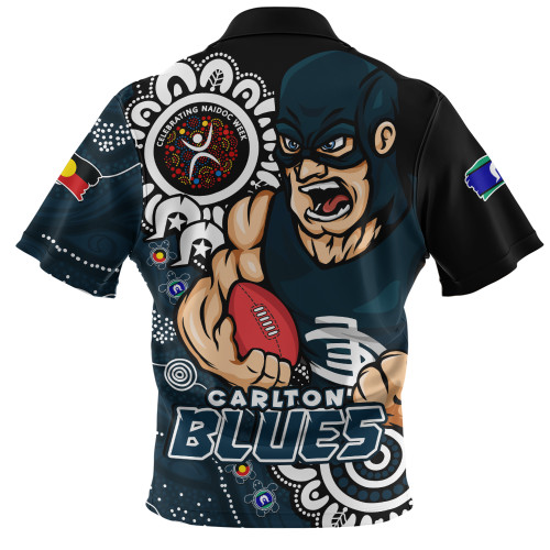 Carlton Zip Polo Shirt Power Through Generations NAIDOC Edition Carlton Zip Polo Shirt Power Through Generations NAIDOC Edition