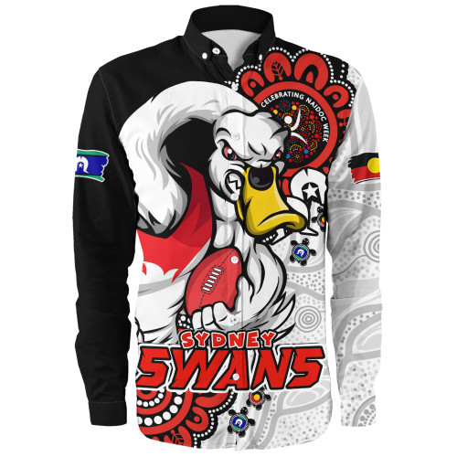 Sydney Swans Long Sleeve Shirt Power Through Generations NAIDOC Edition