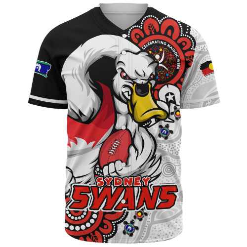 Sydney Swans Baseball Shirt Power Through Generations NAIDOC Edition