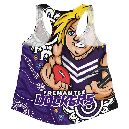 Fremantle Women Racerback Singlet Power Through Generations NAIDOC Edition