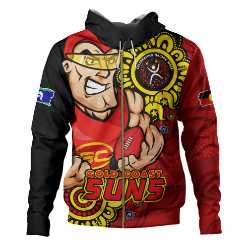 Gold Coast SUNS Hoodie Power Through Generations NAIDOC Edition Gold Coast SUNS Hoodie Power Through Generations NAIDOC Edition