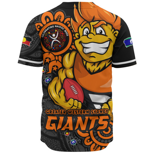GWS GIANTS Baseball Shirt Power Through Generations NAIDOC Edition GWS GIANTS Baseball Shirt Power Through Generations NAIDOC Edition