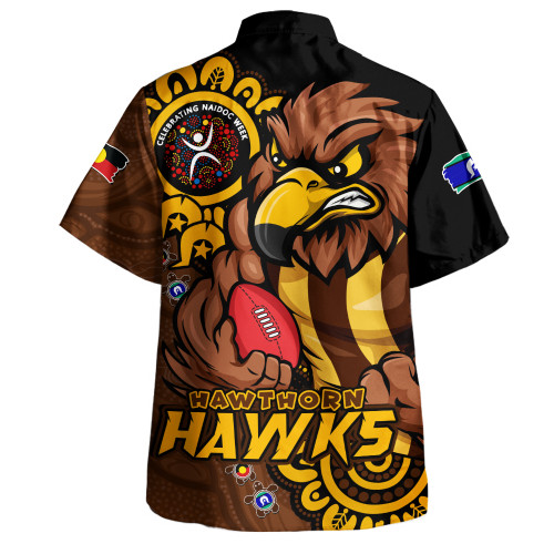Hawthorn Hawaiian Shirt Power Through Generations NAIDOC Edition