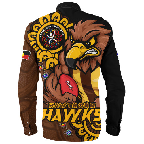 Hawthorn Long Sleeve Shirt Power Through Generations NAIDOC Edition Hawthorn Long Sleeve Shirt Power Through Generations NAIDOC Edition