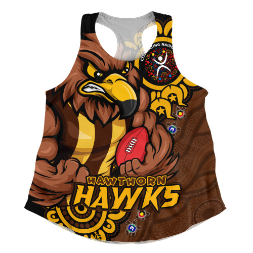 Hawthorn Women Racerback Singlet Power Through Generations NAIDOC Edition