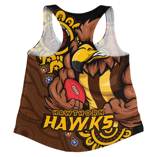 Hawthorn Women Racerback Singlet Power Through Generations NAIDOC Edition