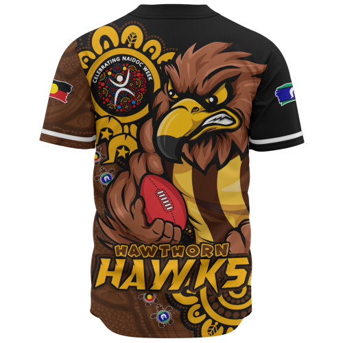 Hawthorn Baseball Shirt Power Through Generations NAIDOC Edition Hawthorn Baseball Shirt Power Through Generations NAIDOC Edition