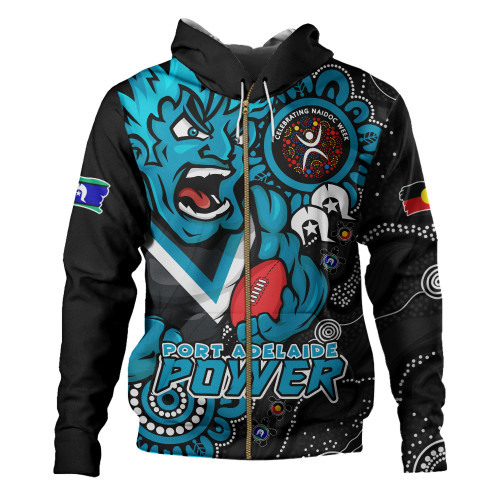 Port Adelaide Hoodie Power Through Generations NAIDOC Edition Port Adelaide Hoodie Power Through Generations NAIDOC Edition