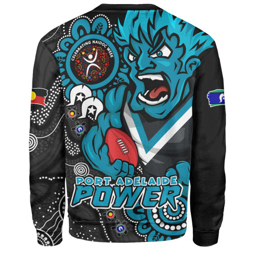 Port Adelaide Sweatshirt Power Through Generations NAIDOC Edition Port Adelaide Sweatshirt Power Through Generations NAIDOC Edition